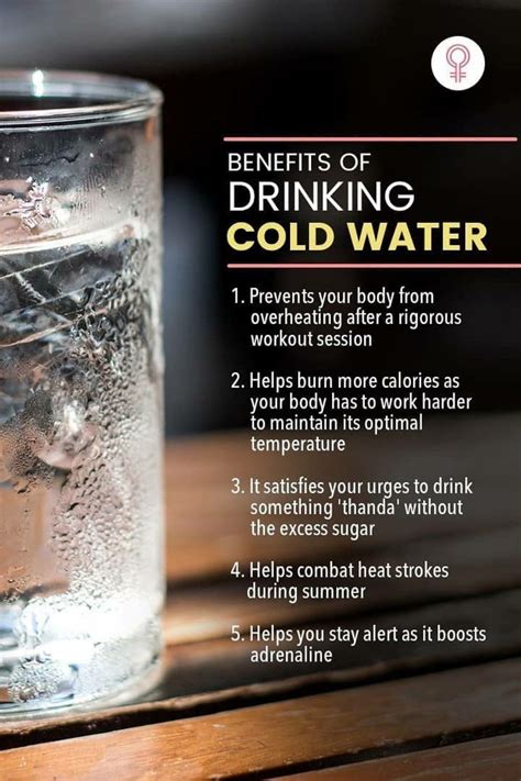 Benefits of drinking cold water – Artofit