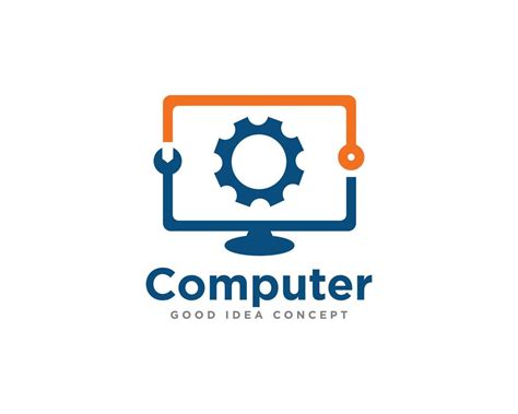 Computer Technology Logo Icon Design Vector 10665040 Vector Art at Vecteezy