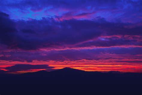 wallpaper mountains, sunset, sky, clouds HD : Widescreen : High ...