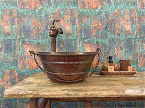 Antique Copper Bathroom Vessel Sink Design Faucet – |VESIMI Design| Luxury Bathrooms and Home Decor