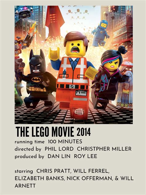 The Lego Movie Minimal Movie Poster | Minimal movie posters, Movie ...