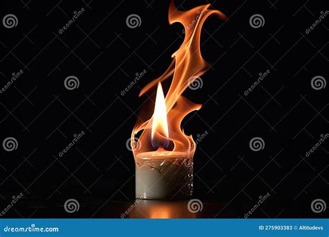 Optical Illusion of a Flickering Candle, with the Flame Appearing To ...