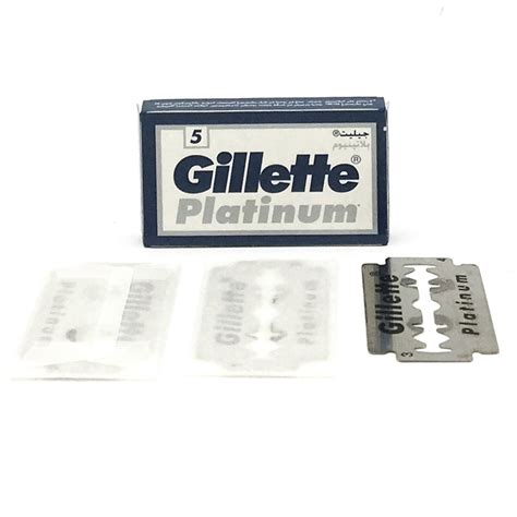 Gillette Platinum Double Edge Safety Razor Blades- 100 Count