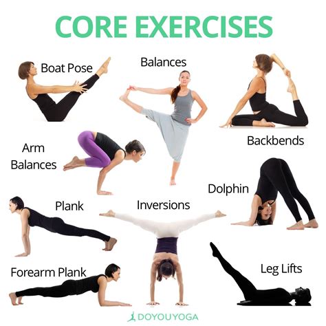 Core yoga exercises - veriatila