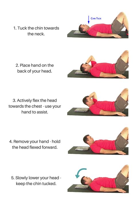 Neck Stability Exercises_ Supine Neck Retraction with Assisted Flexion ...