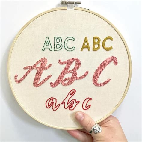 Hand Embroidery Alphabet Fonts Free Web Best Embroidery Fonts ...