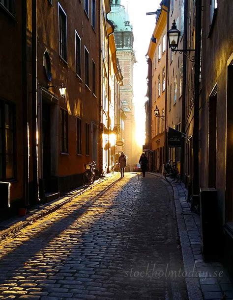 Sunset in Old Town Stockholm - Stockholm Today : Stockholm Today