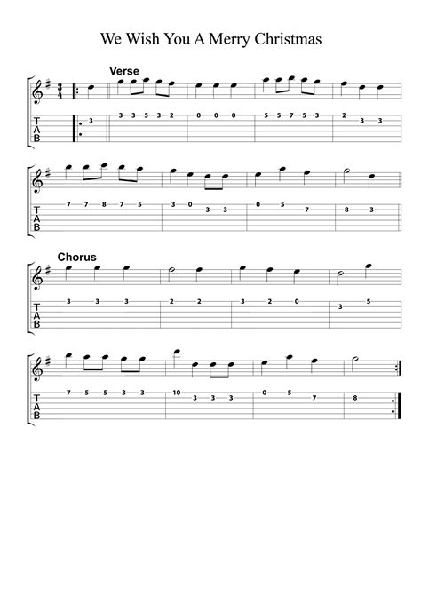 We Wish You A Merry Christmas – Guitar & Ukulele Chords | Learn Guitar ...