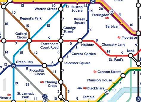 London Tube Map With Attractions