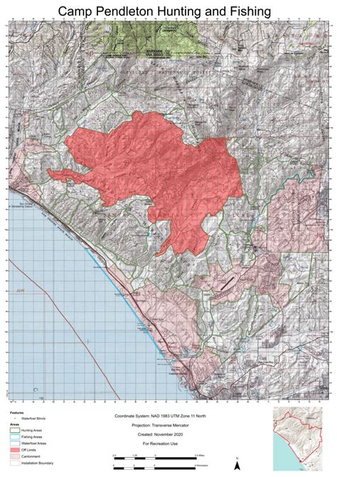 Camp Pendleton Training Area Map