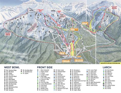 Banff/Lake Louise Trail Maps | Ski Map | Ski.com