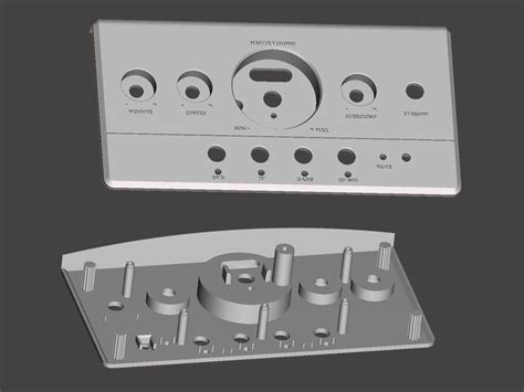 Sound system control panel 3D Model 3D printable .stl - CGTrader.com