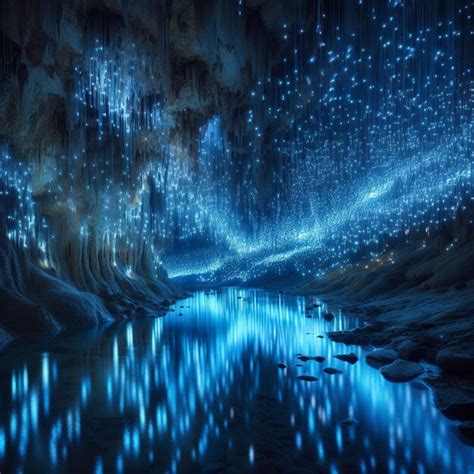 Premium Photo | Waitomo Glowworm Caves