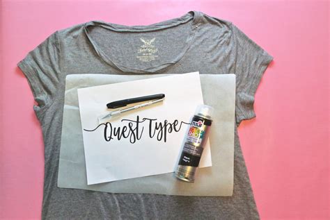 DIY T-Shirt Stencil Art – Quest Type