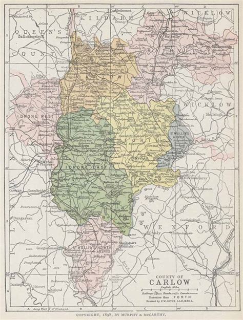 Map of County Carlow