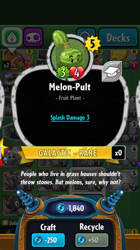 Melon-Pult (Plants vs. Zombies Heroes) | Plants vs. Zombies Wiki ...