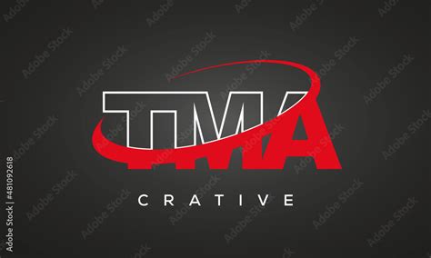 TMA creative letters logo with 360 symbol vector art template design ...