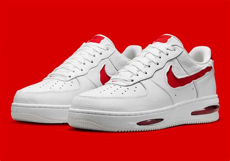 Nike Air Force 1 White University Red Store | bellvalefarms.com