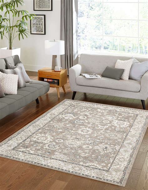 Beige Brown 160cm x 230cm Carrington Rug | AU Rugs