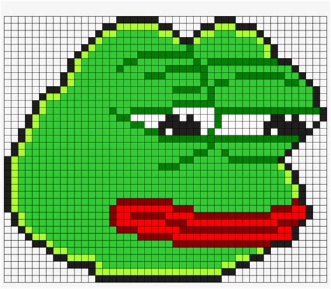 Minecraft Pixel Art Grid Troll Face