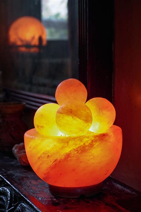 Himalayan Crystal Salt Lamp Bowl with Rocks - SOS Organics