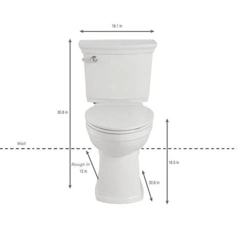 American Standard VorMax Plus Tall Height 2-Piece 1.28 GPF Single Flush ...