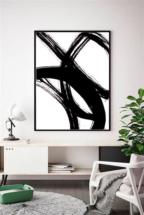 Abstract Wall art Abstract Print Black White Abstract Print | Etsy