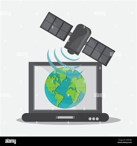 Satellite and global communication design Stock Vector Image & Art - Alamy