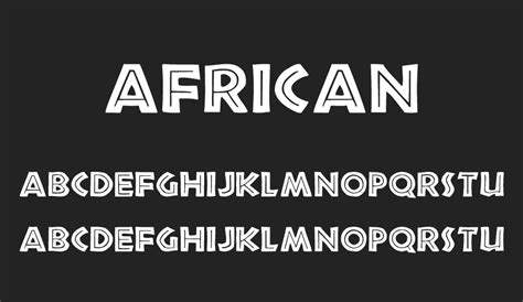 African free font