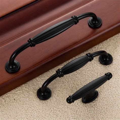 Black Kitchen Cabinet Knobs and Handles Simple Furniture Handles Drawer ...