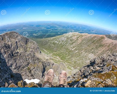 Views from the Summit of Ben Nevis, UK Stock Image - Image of outdoors ...