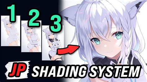 How to Shade Like Japanese Artists - The 1/2/3 Shadow system【TUTORIAL ...