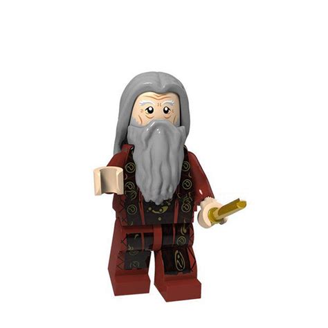 Dumbledore With Brown Suit Lego Harry Potter Minifigure Block Toys