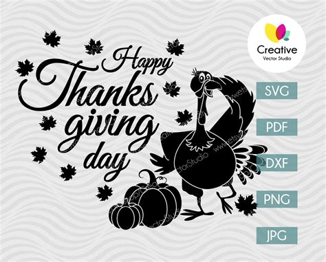 Thanksgiving Turkey SVG | Creative Vector Studio