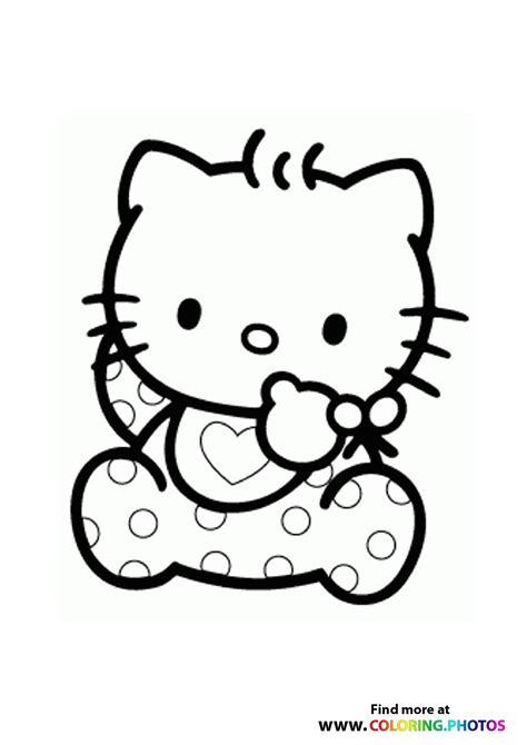 Hello Kitty baby - Coloring Pages for kids