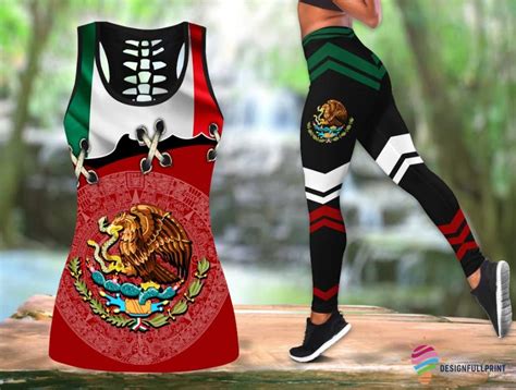 Mexican Independence Day Mom Mexico Eagle Mexican Tank Top And Leggings ...