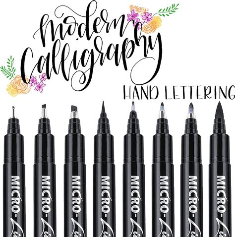 Dyvicl Hand Lettering Pens, Calligraphy Brush Markers for Beginners ...