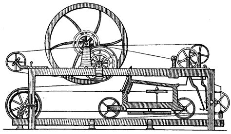 The original Spinning Jenny sketch.