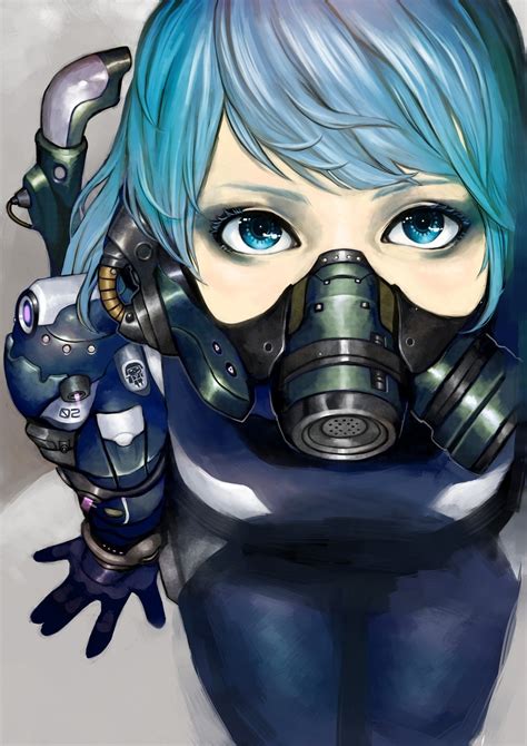 Anime Girl Gas Mask Wallpapers - Wallpaper Cave