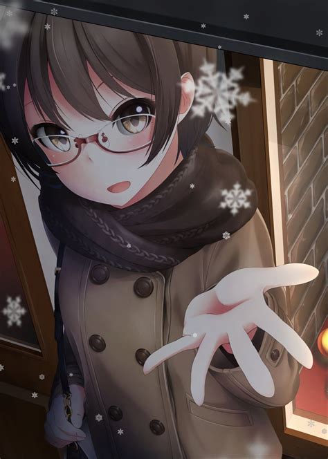 Cute Anime Girl With Glasses Wallpapers - Wallpaper Cave