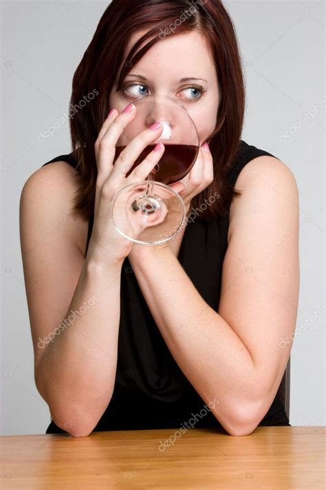 Woman Drinking Wine — Stock Photo © keeweeboy #11550964