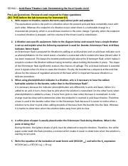 SCH4U - Acid-Base Titration: Understanding Key Concepts and | Course Hero