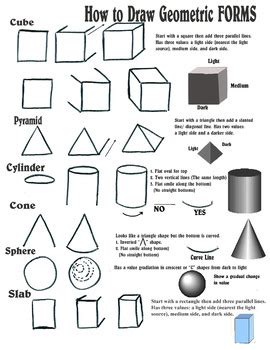 How to Draw Geometric Forms by Creative Art Instincts | TpT