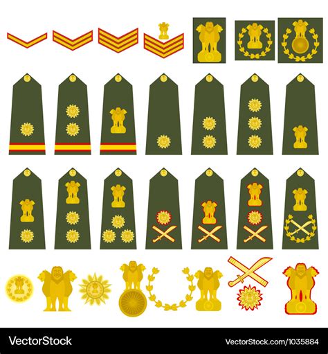 Indian Army insignia Royalty Free Vector Image