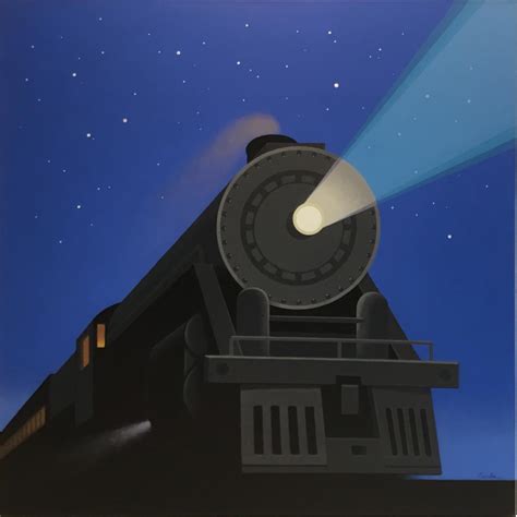 Lynn Curlee - NIGHT TRAIN - Original painting by Lynn Curlee