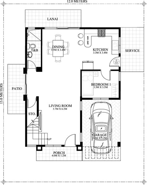 2 Storey 2 Bedroom Floor Plan - floorplans.click