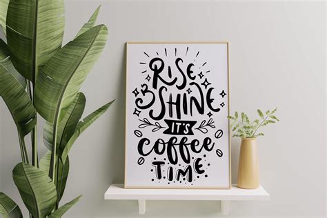 Rise And Shine It's Coffee Time SVG Coffee Quotes By dapiyupi ...