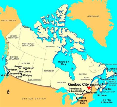 Quebec City on map - Map of Quebec City on (Quebec - Canada)