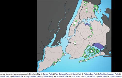 NYC parks map - New York parks map (New York - USA)