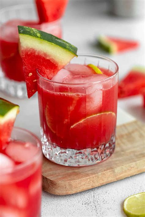 Fresh Watermelon Vodka Cocktail - Eat With Clarity